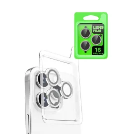 Newface iPhone 16 Pro Max Raze Metal Kamera Lens - Beyaz