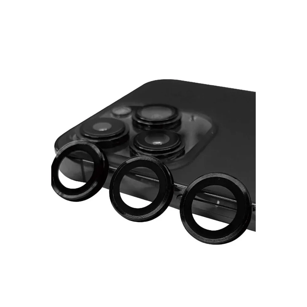 Newface Iphone 15 Pro Raze Metal Kamera Lens - Siyah