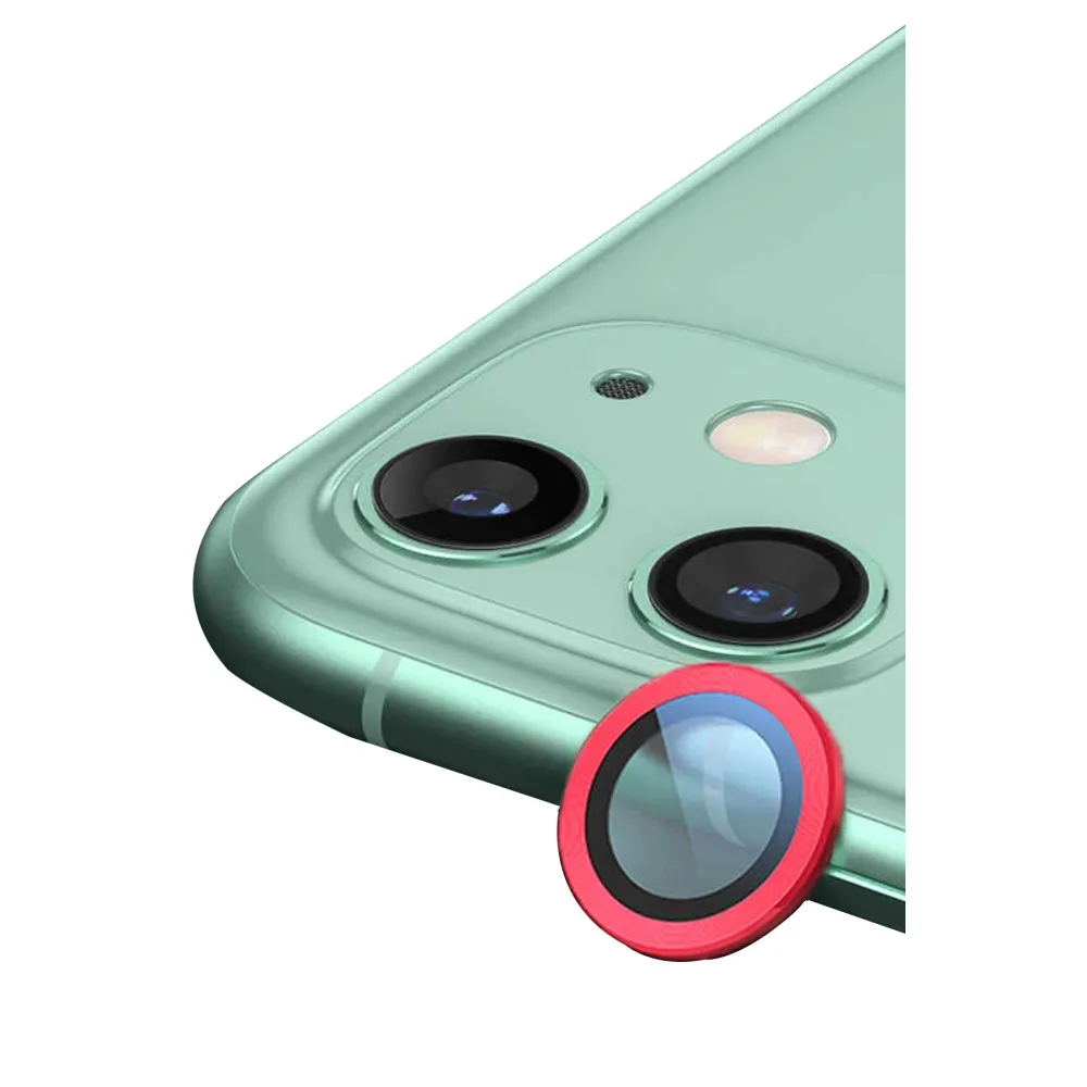 Newface Iphone 12 Mini Raze Metal Kamera Lens - Kırmızı