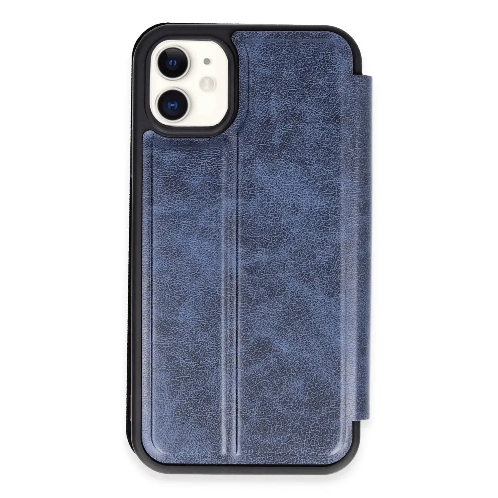 Newface Iphone 11 Kılıf Flip Cover - Lacivert