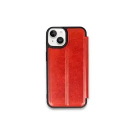Newface Iphone 15 Kılıf Flip Cover - Kırmızı