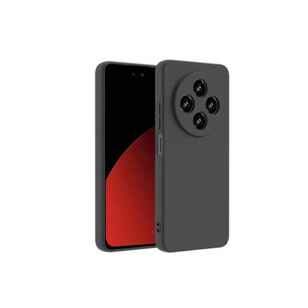 Newface Xiaomi Redmi 14C Kılıf Nano Içi Kadife Silikon - Siyah