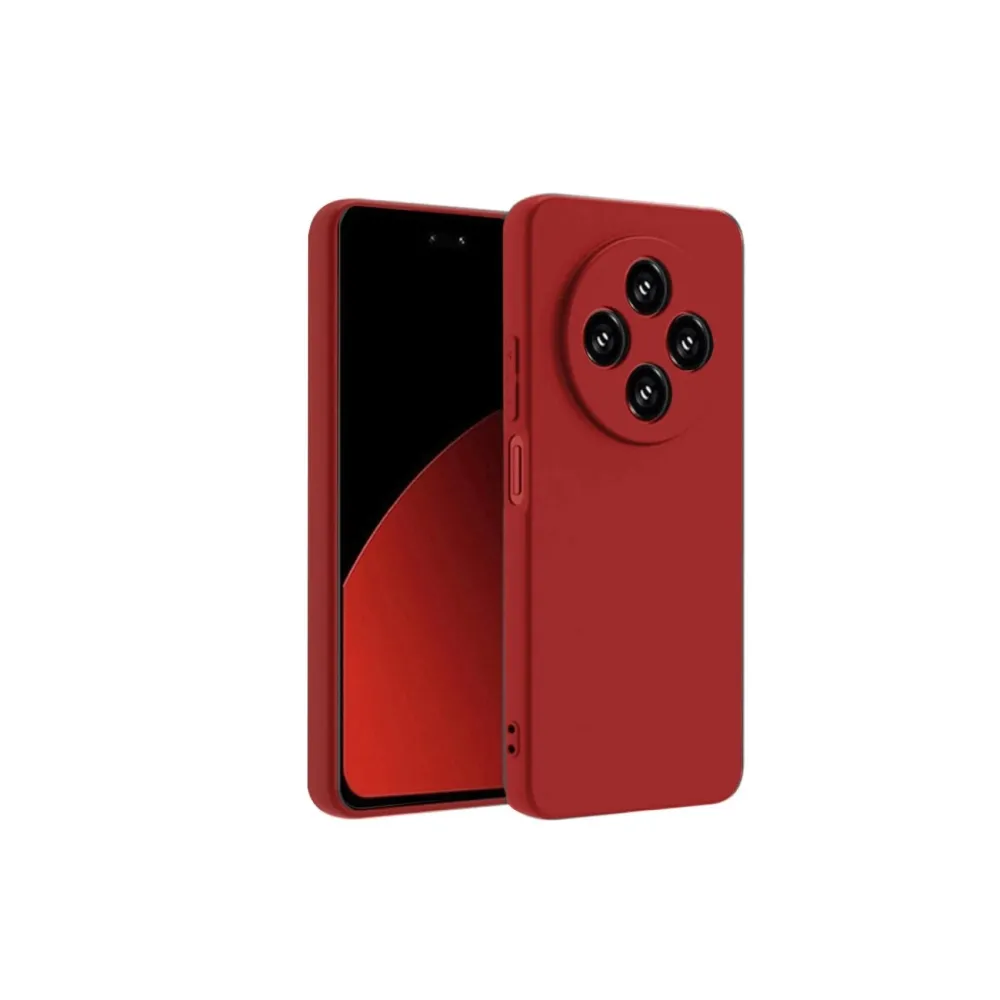 Newface Xiaomi Redmi 14C Kılıf Nano Içi Kadife Silikon - Kırmızı