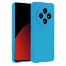 Newface Xiaomi Redmi 14C Kılıf Nano Içi Kadife Silikon - Mavi