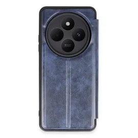 Newface Xiaomi Redmi 14C Kılıf Flip Cover - Lacivert