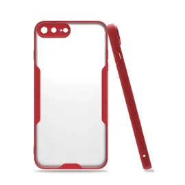 Newface Iphone 7 Plus Kılıf Platin Silikon - Kırmızı