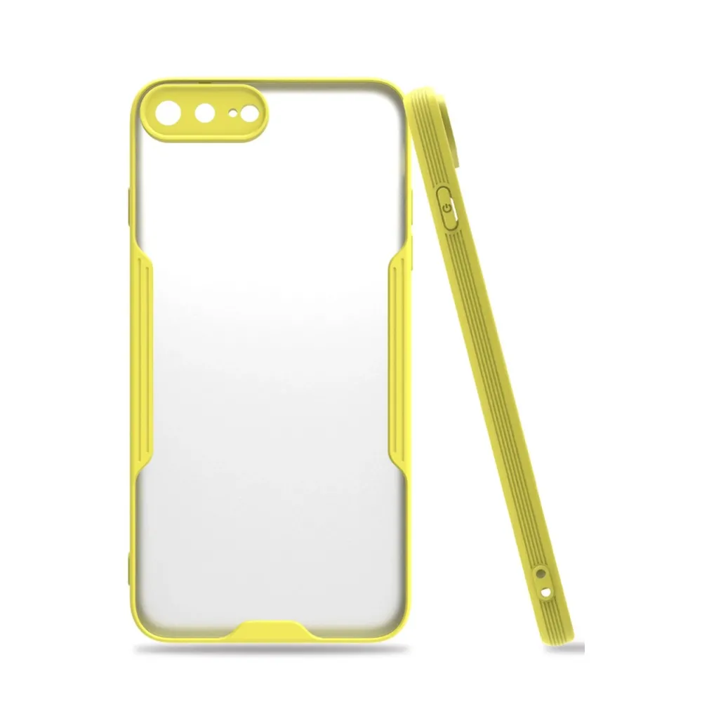 Newface Iphone 7 Plus Kılıf Platin Silikon - Sarı