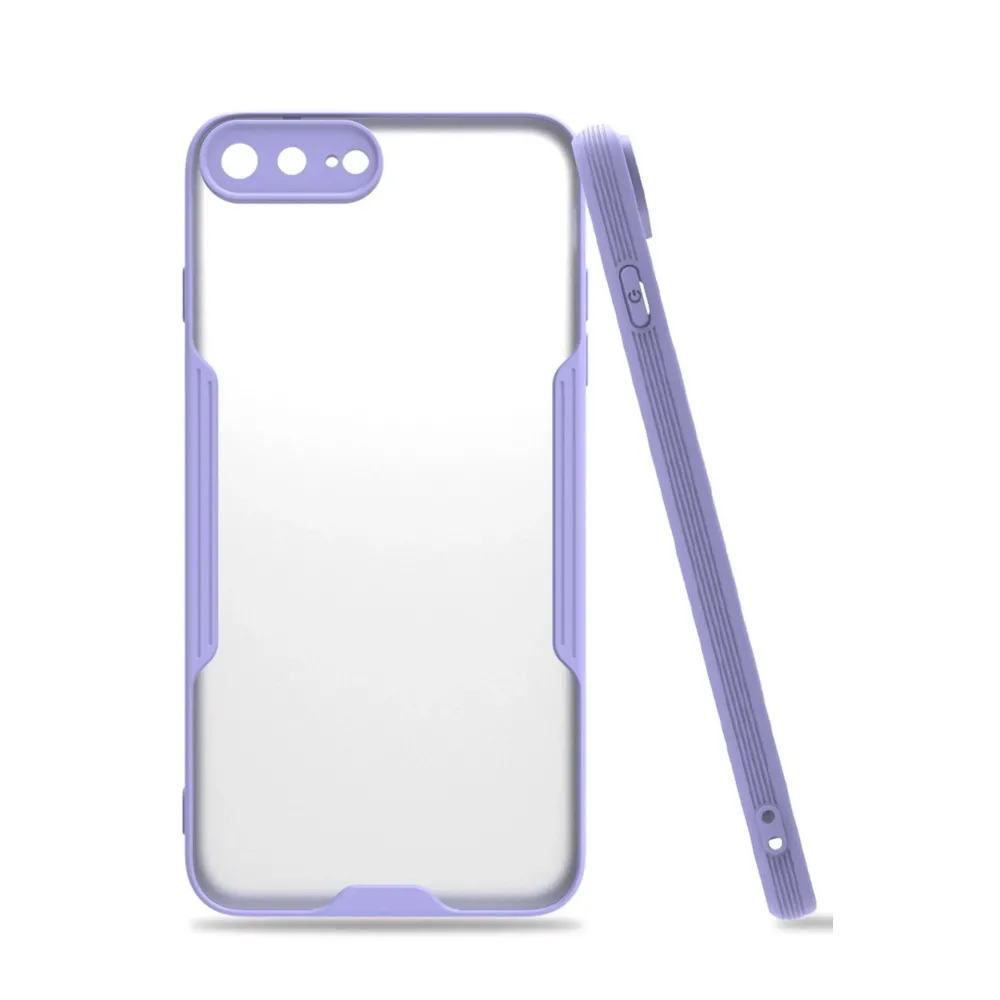 Newface Iphone 7 Plus Kılıf Platin Silikon - Lila