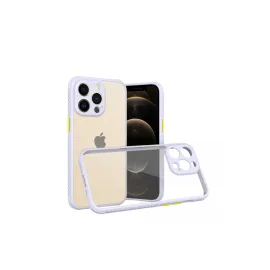 Newface Iphone 13 Pro Kılıf Miami Şeffaf Silikon - Lila