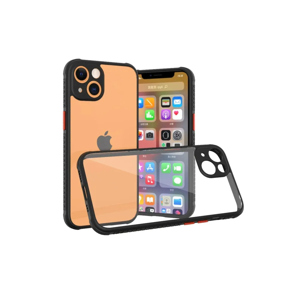 Newface Iphone 13 Mini Kılıf Miami Şeffaf Silikon - Siyah