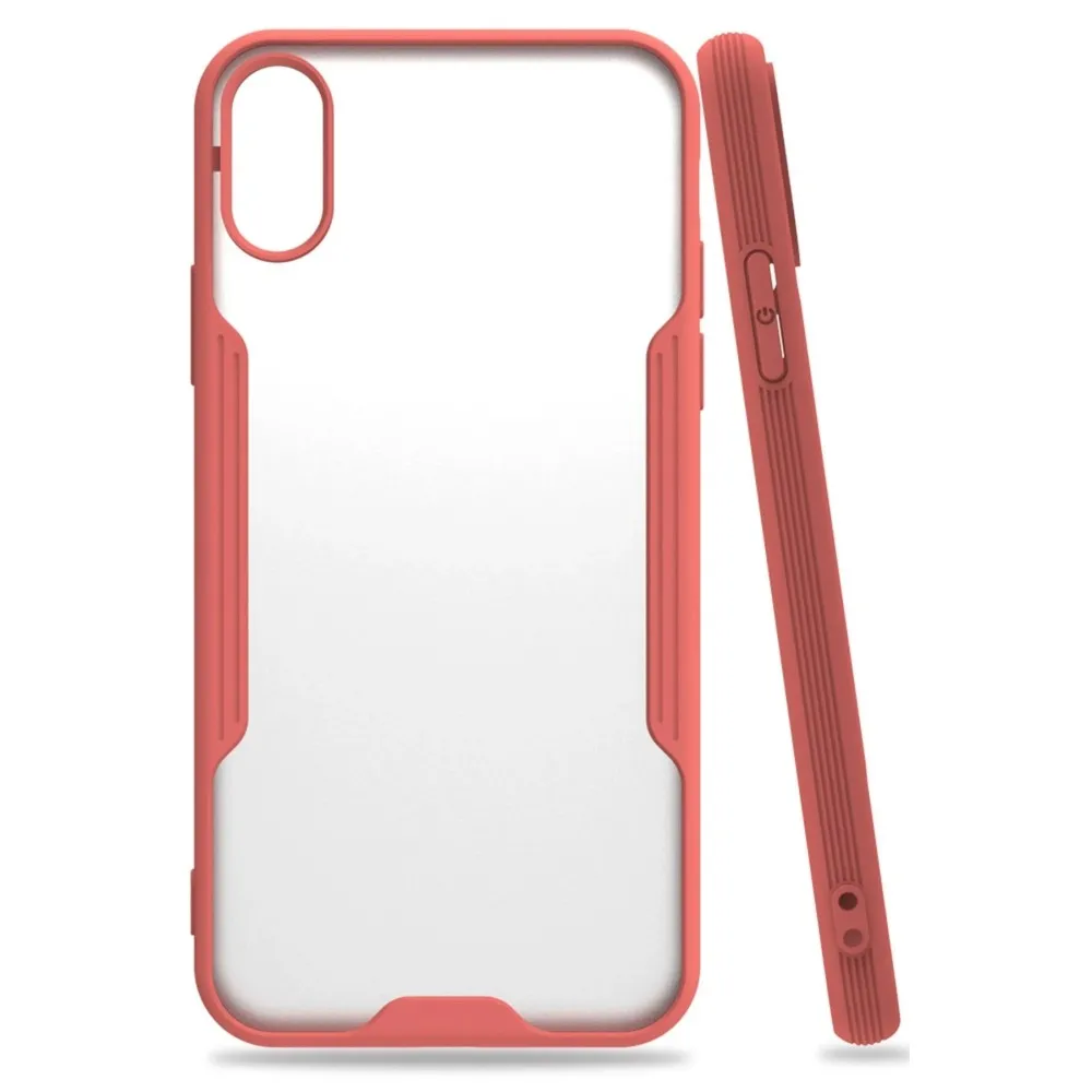 Newface Iphone X Kılıf Platin Silikon - Pembe
