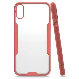 Newface Iphone X Kılıf Platin Silikon - Pembe