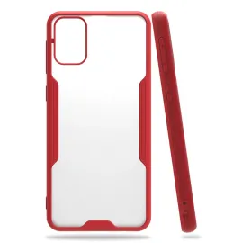 Newface Samsung Galaxy M31 Kılıf Platin Silikon - Kırmızı
