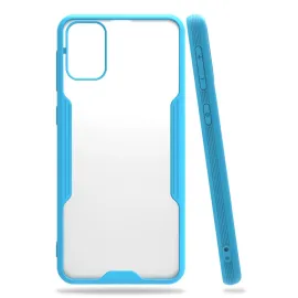 Newface Samsung Galaxy M31 Kılıf Platin Silikon - Mavi