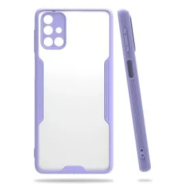 Newface Samsung Galaxy M31S Kılıf Platin Silikon - Lila