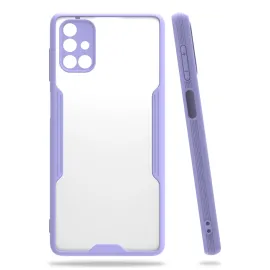 Newface Samsung Galaxy M51 Kılıf Platin Silikon - Lila