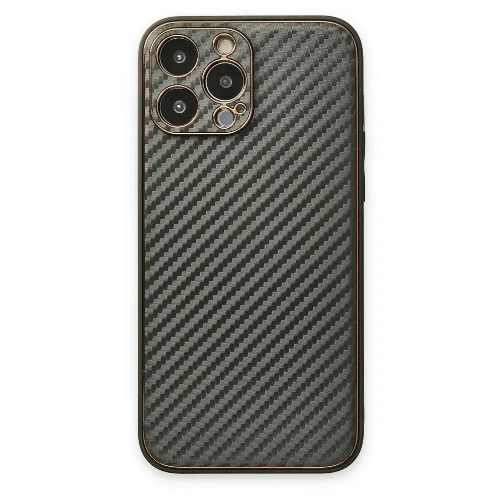 Newface Iphone 13 Pro Kılıf Coco Karbon Silikon - Füme