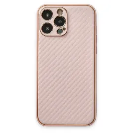 Newface Iphone 13 Pro Max Kılıf Coco Karbon Silikon - Pembe