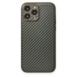 Newface Iphone 13 Pro Max Kılıf Coco Karbon Silikon - Füme