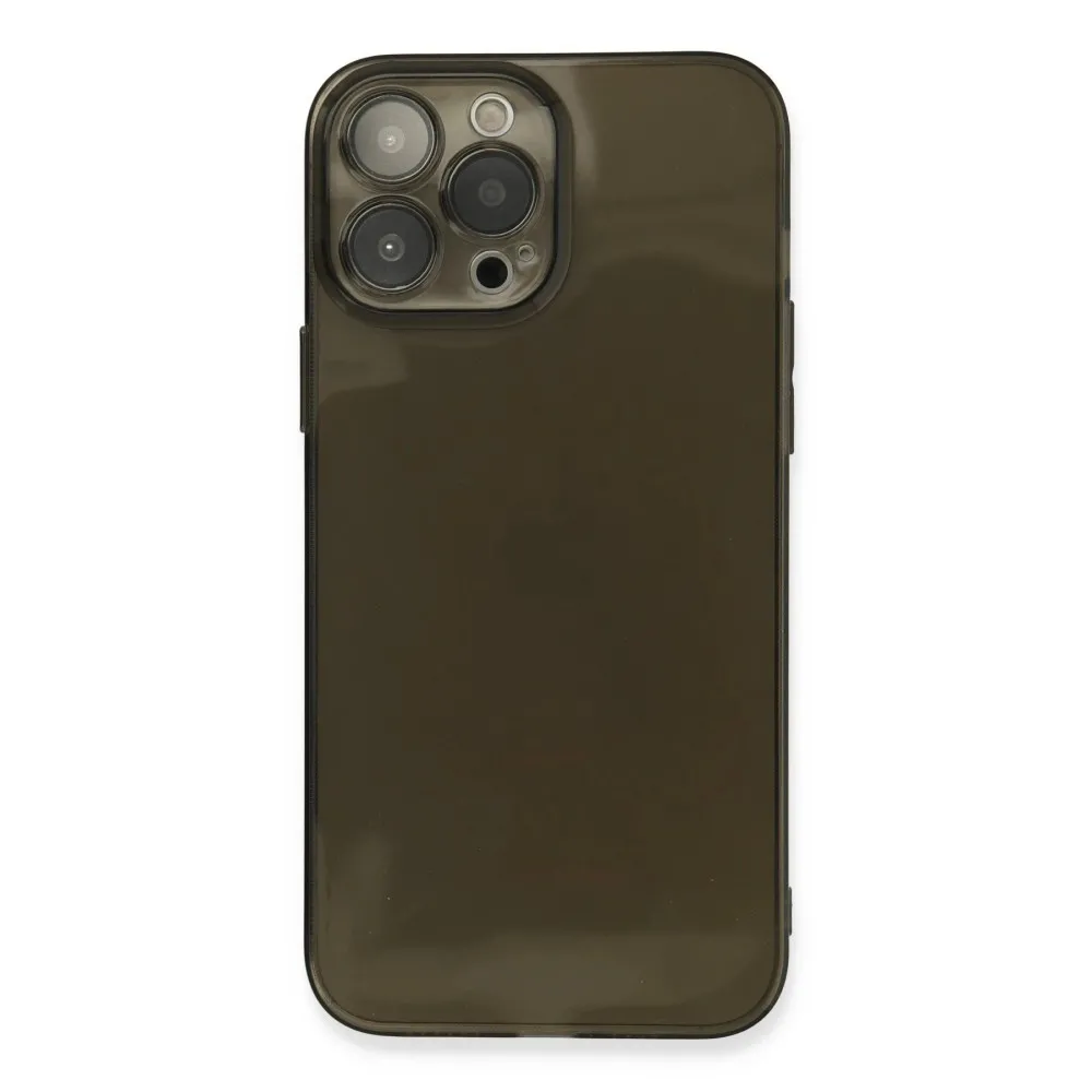 Newface Iphone 13 Pro Max Kılıf Fly Lens Silikon - Siyah