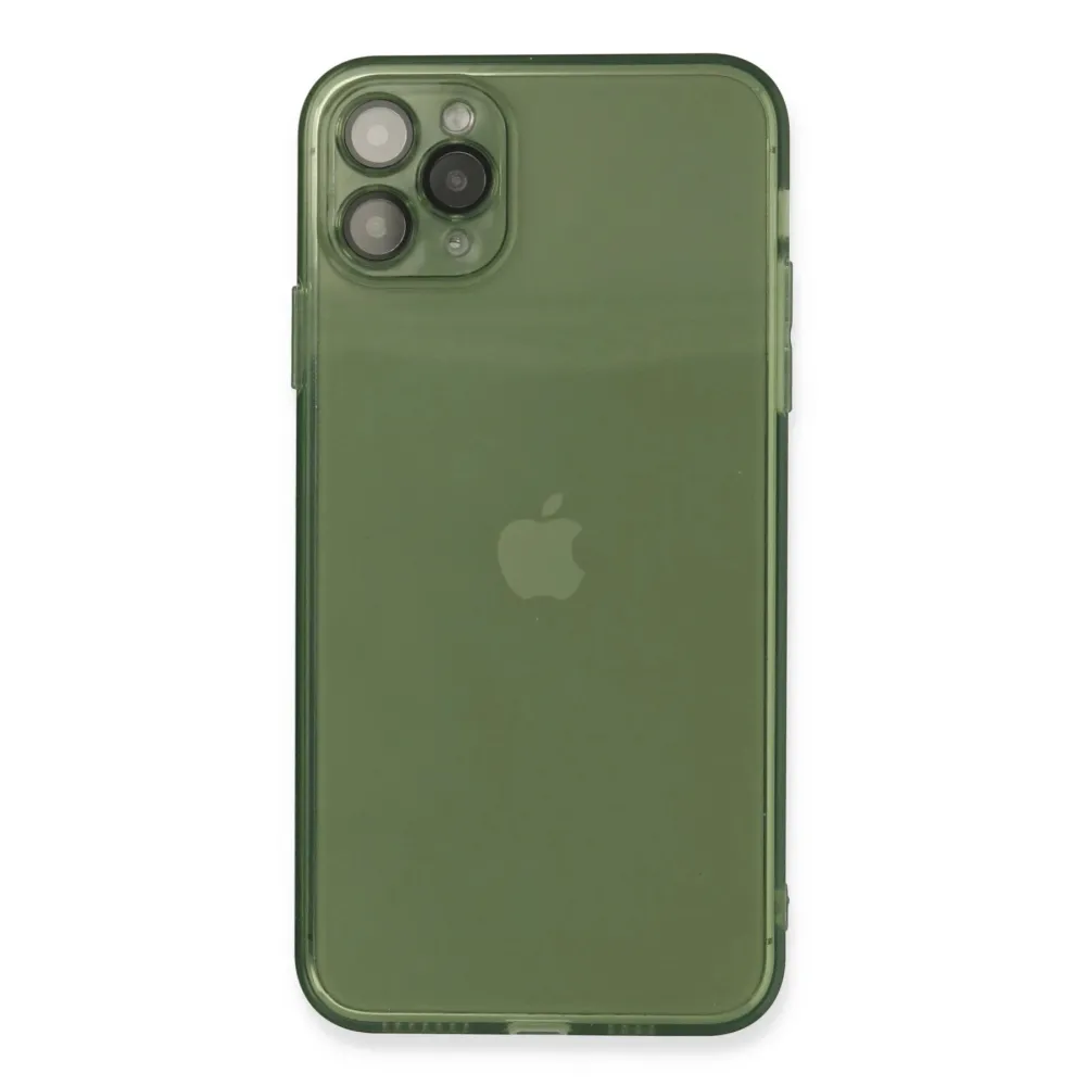 Newface Iphone 11 Pro Max Kılıf Fly Lens Silikon - Yeşil