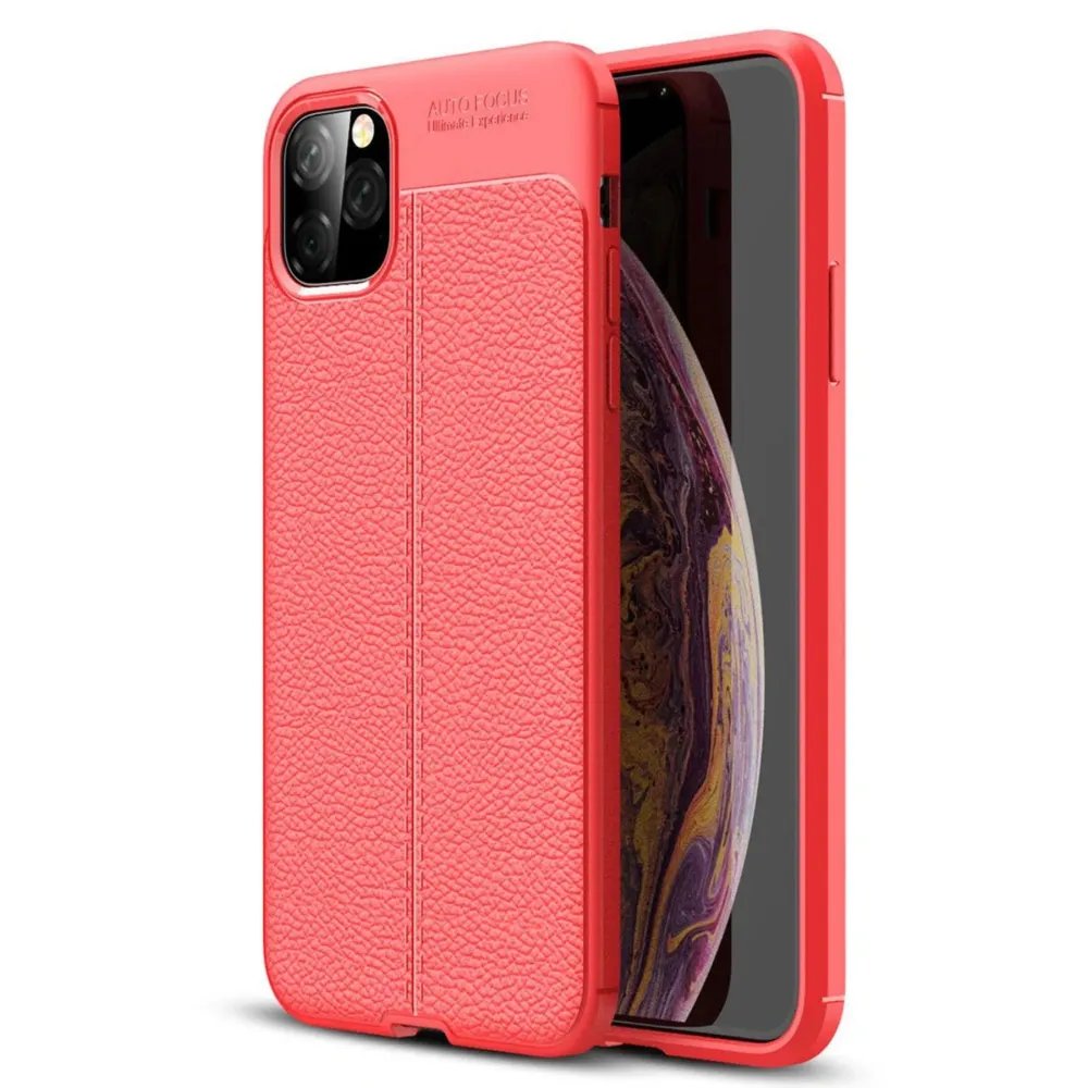 Newface Iphone 11 Pro Max Kılıf Auto Focus Kapak - Kırmızı