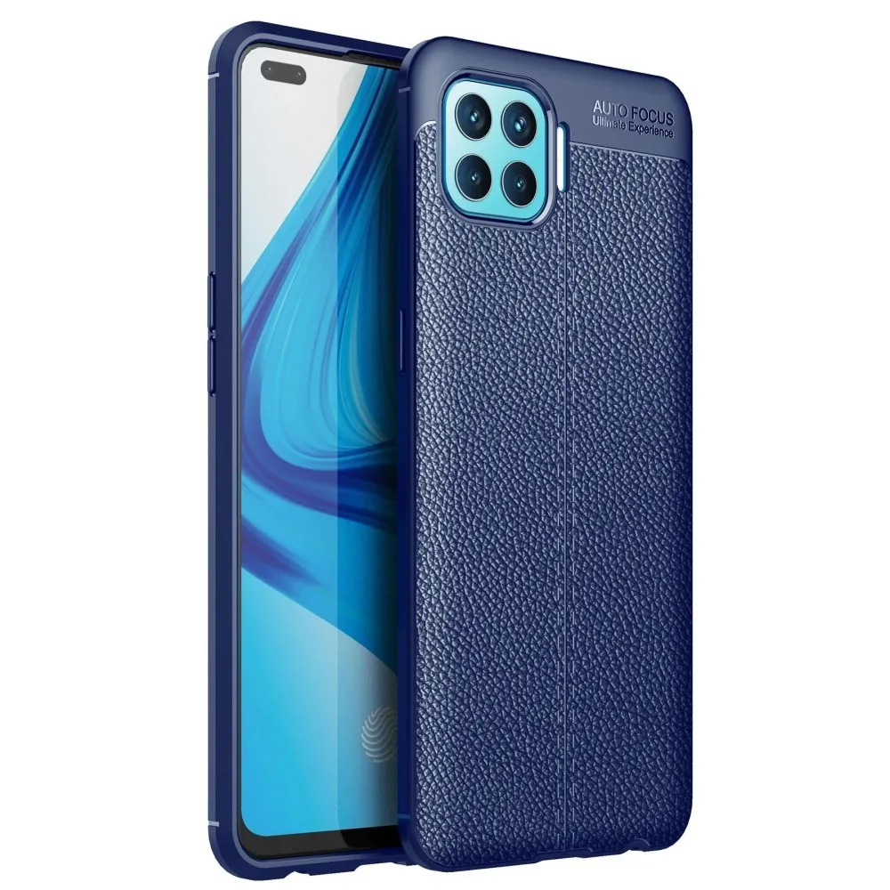 Newface Oppo Reno 4 Lite Kılıf Auto Focus Kapak - Lacivert