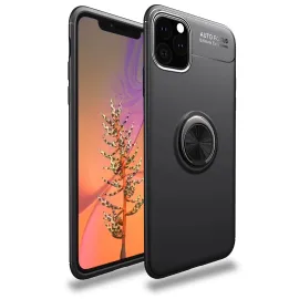Newface Iphone 11 Pro Max Kılıf Range Yüzüklü Silikon - Siyah