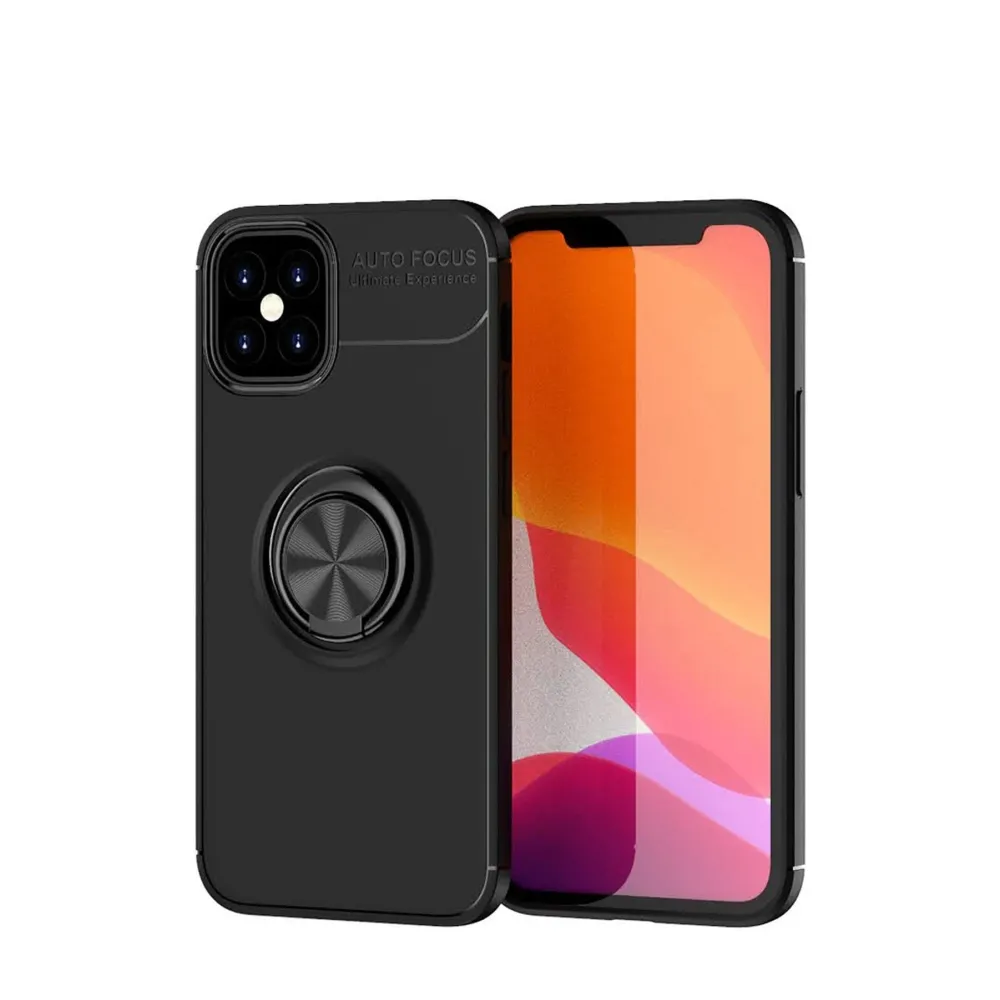 Newface Iphone 12 Mini Kılıf Range Yüzüklü Silikon - Siyah