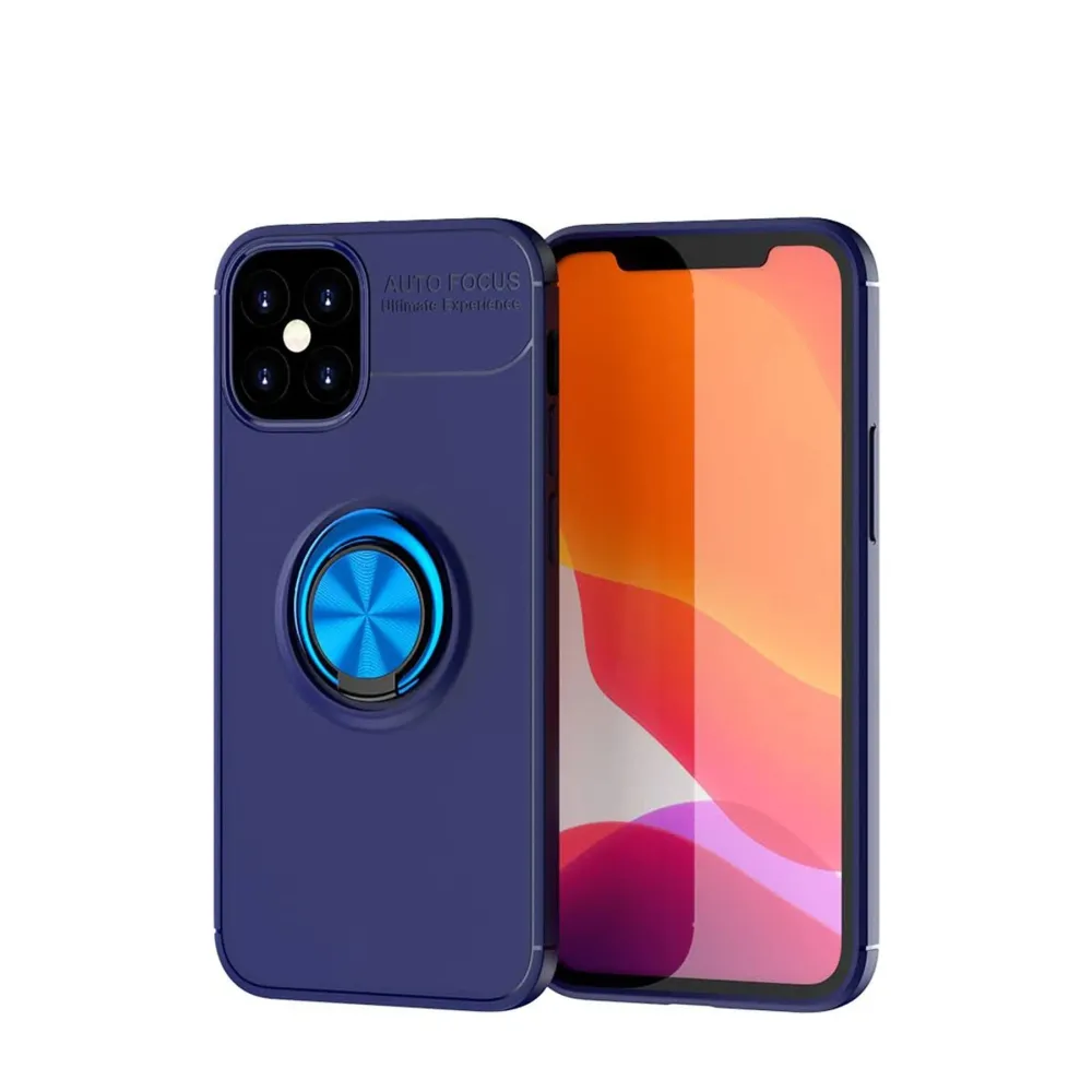 Newface Iphone 12 Mini Kılıf Range Yüzüklü Silikon - Mavi