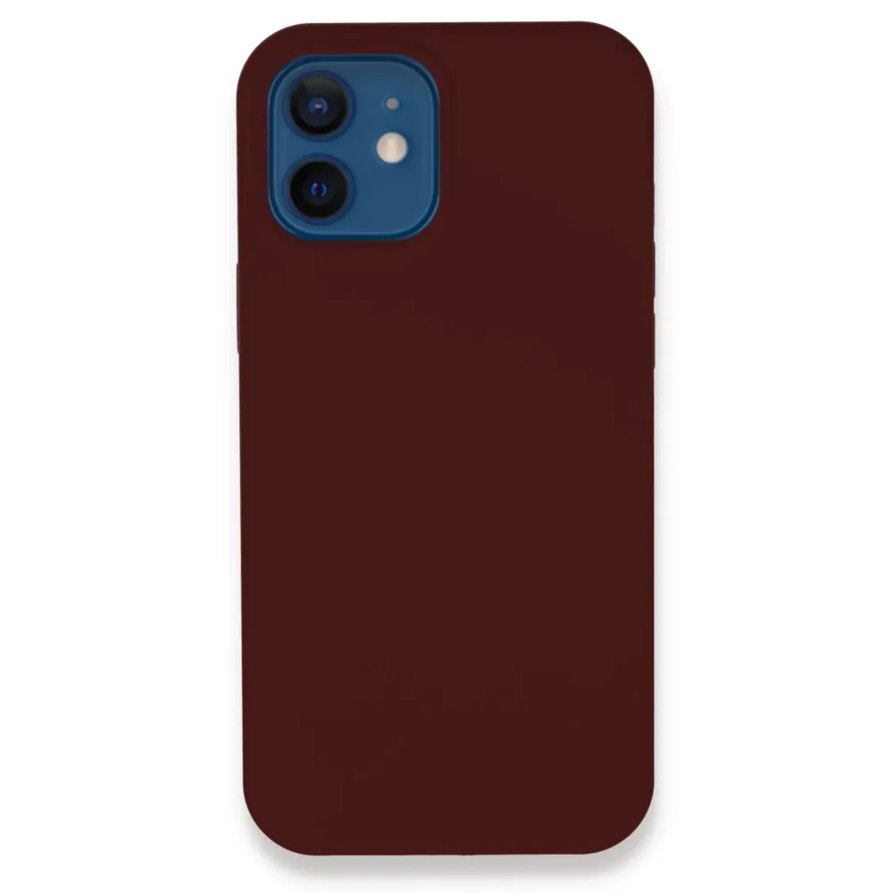 Newface Iphone 12 Kılıf Lansman Legant Silikon - Bordo