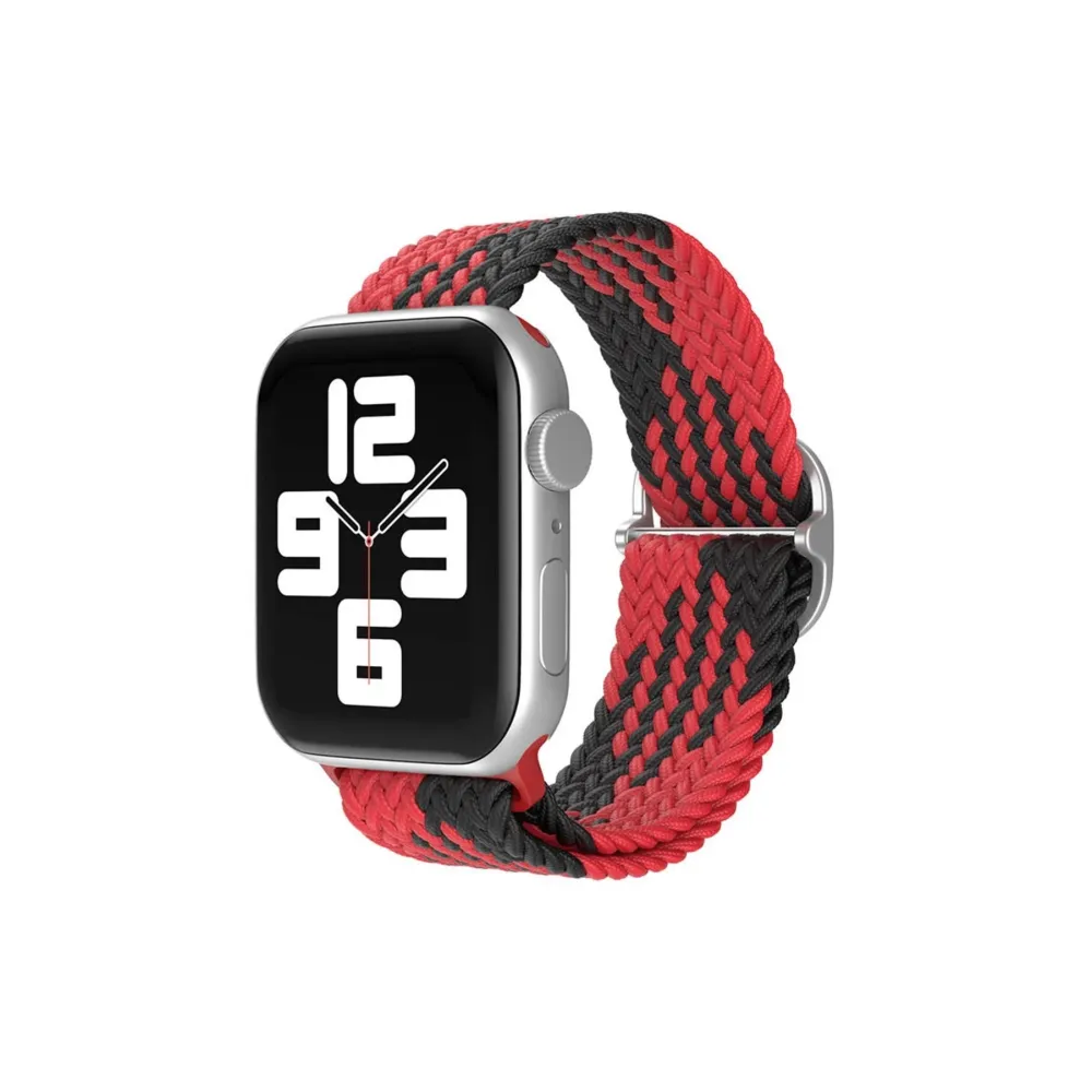 Newface Apple Watch 38Mm Star Kordon - Kırmızı-Siyah
