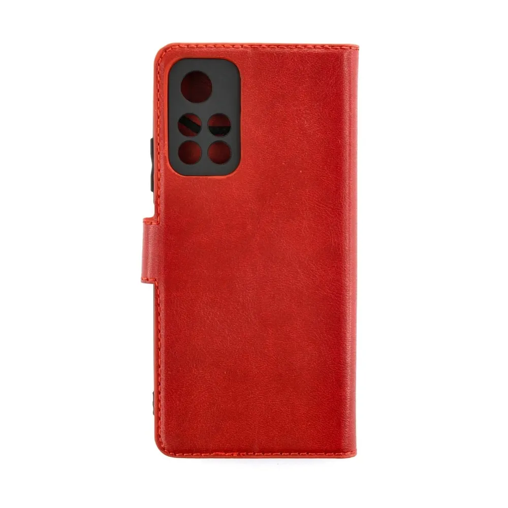 Newface Xiaomi Redmi Note 11T Kılıf Trend S Plus Kapaklı Kılıf - Kırmızı