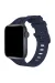 Newface Apple Watch 38mm KR408 Çizgili Silikon Kordon - Lacivert