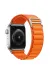 Newface Apple Watch 38mm Mountain Kordon - Siyah-Turuncu