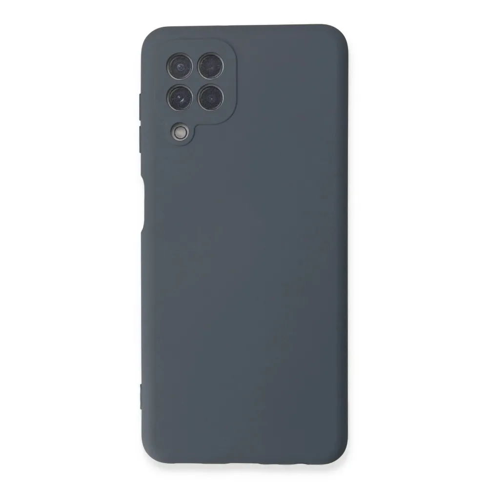 Newface Samsung Galaxy A22 Kılıf Nano Içi Kadife Silikon - Gri