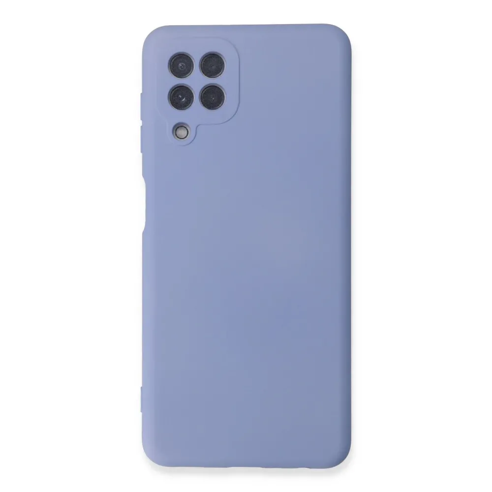 Newface Samsung Galaxy A22 Kılıf Nano Içi Kadife Silikon - Lila