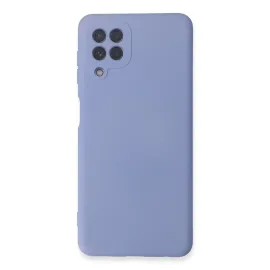 Newface Samsung Galaxy A22 Kılıf Nano Içi Kadife Silikon - Lila