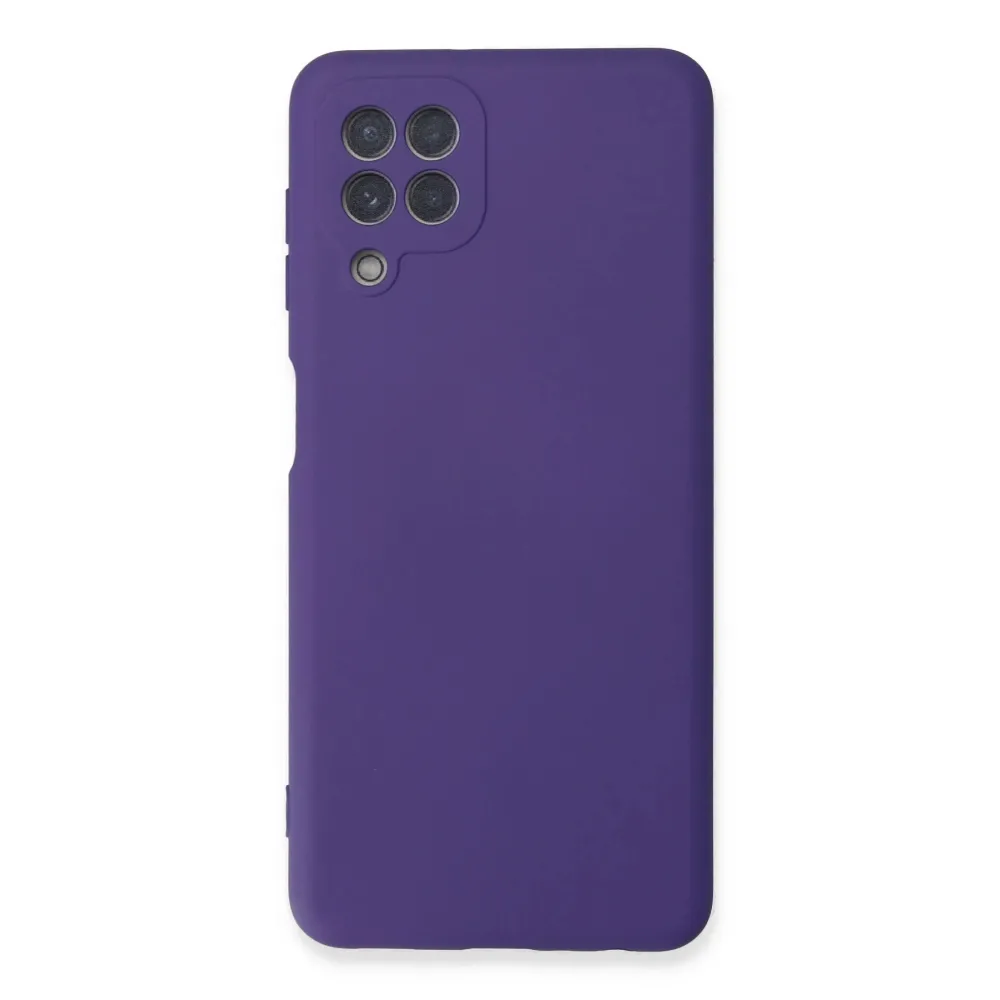 Newface Samsung Galaxy A22 Kılıf Nano Içi Kadife Silikon - Mor