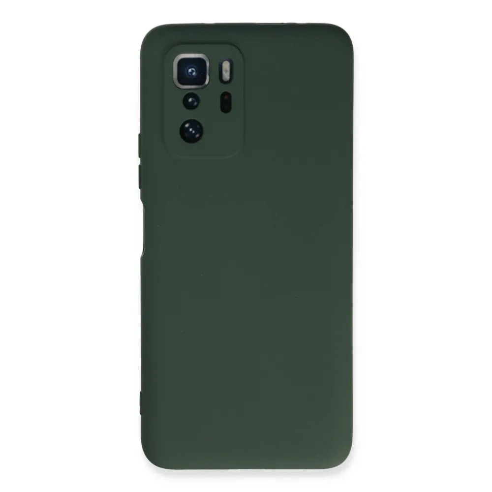 Newface Xiaomi Poco X3 Gt Kılıf Nano Içi Kadife Silikon - Koyu Yeşil