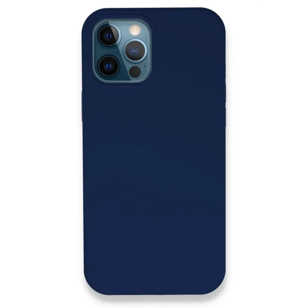 Newface Iphone 12 Pro Kılıf Lansman Legant Silikon - Lacivert