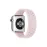 Newface Apple Watch 38mm Ayarlı Delikli Silikon Kordon - Pembe-Beyaz