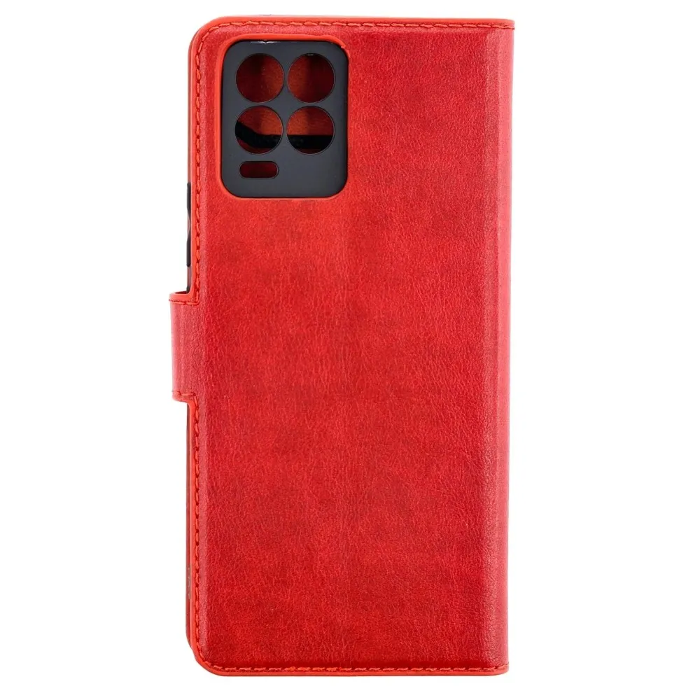 Newface Realme 8 Pro Kılıf Trend S Plus Kapaklı Kılıf - Kırmızı