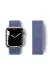 Newface Apple Watch 42Mm Hasırlı Cırtcırtlı Kordon - Mor