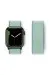 Newface Apple Watch 42mm Hasırlı Cırtcırtlı Kordon - Mavi-Turkuaz