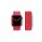 Newface Apple Watch 38Mm Hasırlı Cırtcırtlı Kordon - Lacivert-Kırmızı