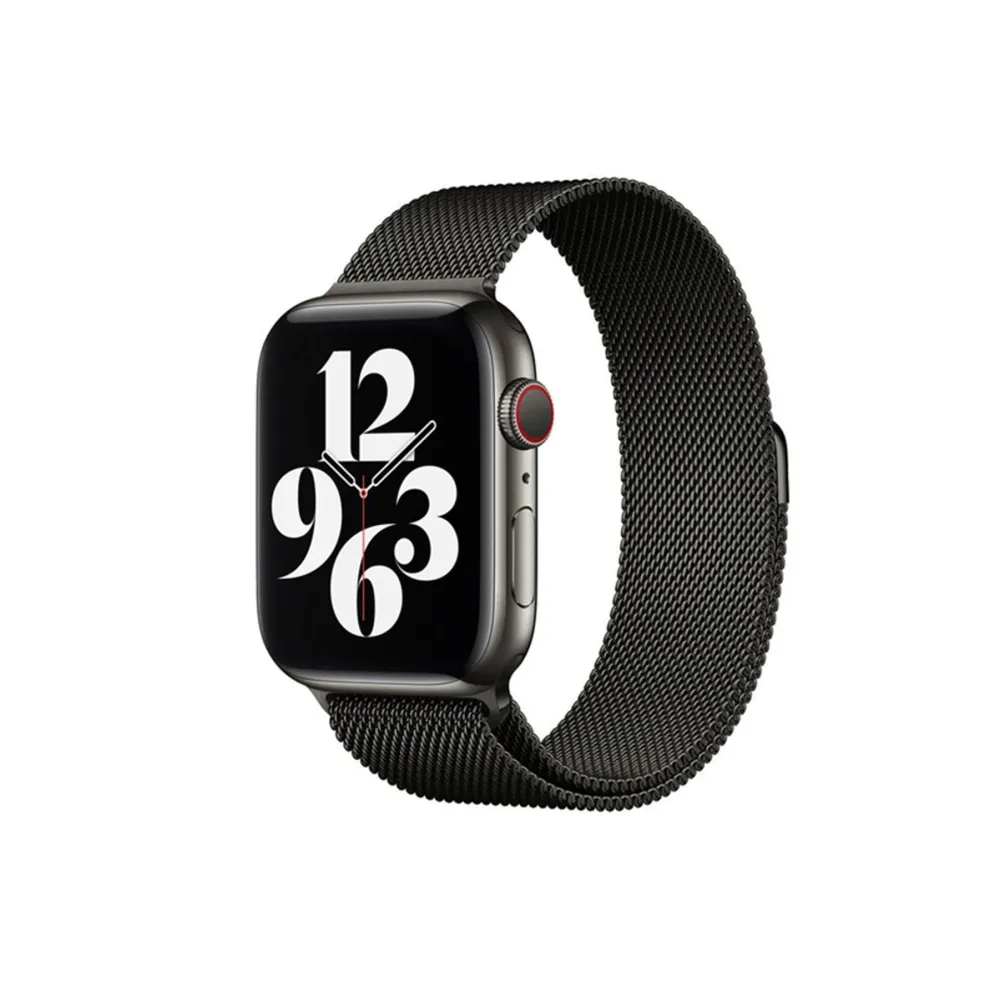Newface Apple Watch 38mm Metal Mıknatıslı Kordon - Siyah