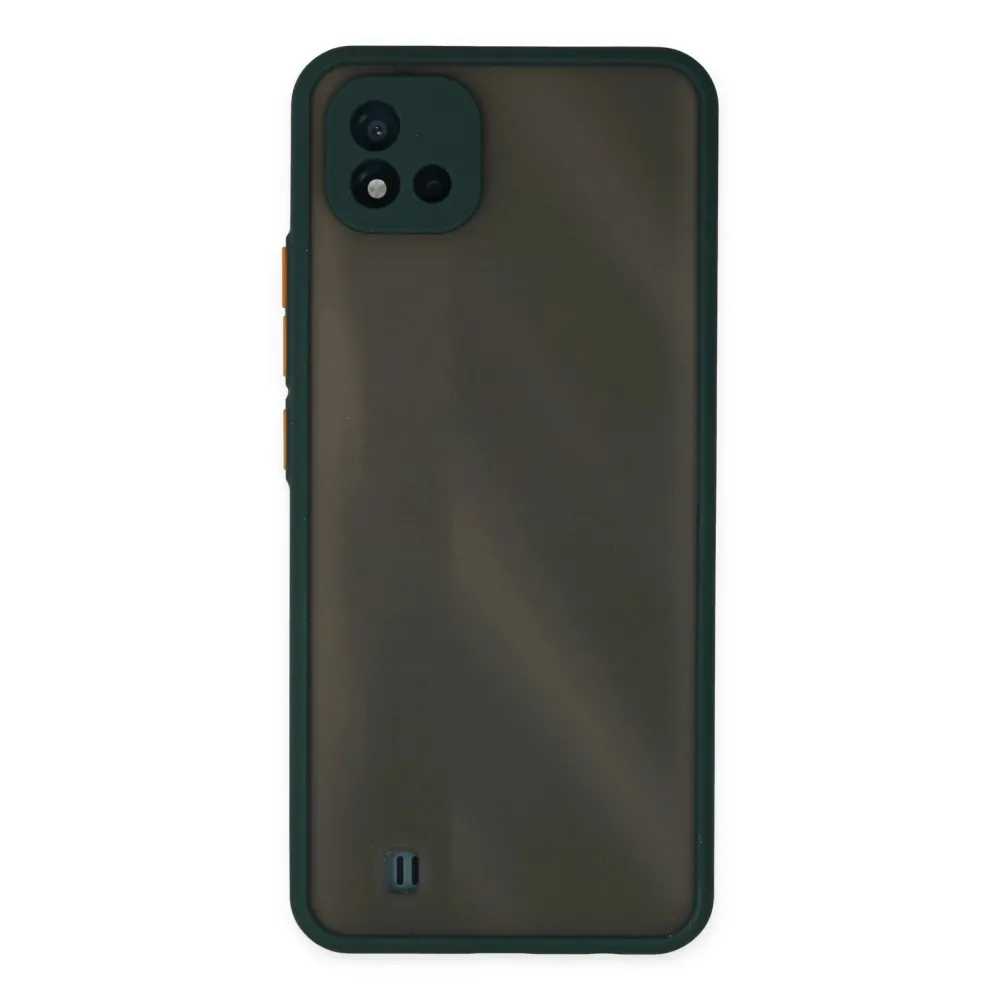 Newface Realme C11 2021 Kılıf Montreal Silikon Kapak - Yeşil