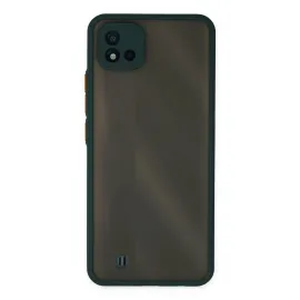 Newface Realme C11 2021 Kılıf Montreal Silikon Kapak - Yeşil