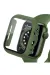 Newface Apple Watch 38mm Camlı Kasa Ekran Koruyucu - Koyu Yeşil